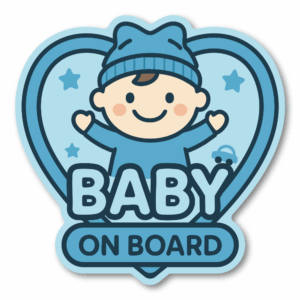 BABYINCAR10-ST-02_canvas_drop-1.png Radiant Sticker Baby on Board 5 Inch Car Sticker | Cute Boy & Girl Heart Design | Vehicle Safety Decal | Sticker Boy