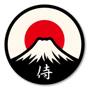 Japan Mount Fuji Sticker Japanese Rising Sun Travel Decal Round Waterproof Vinyl for Car Laptop Water Bottle Suitcase Samurai
