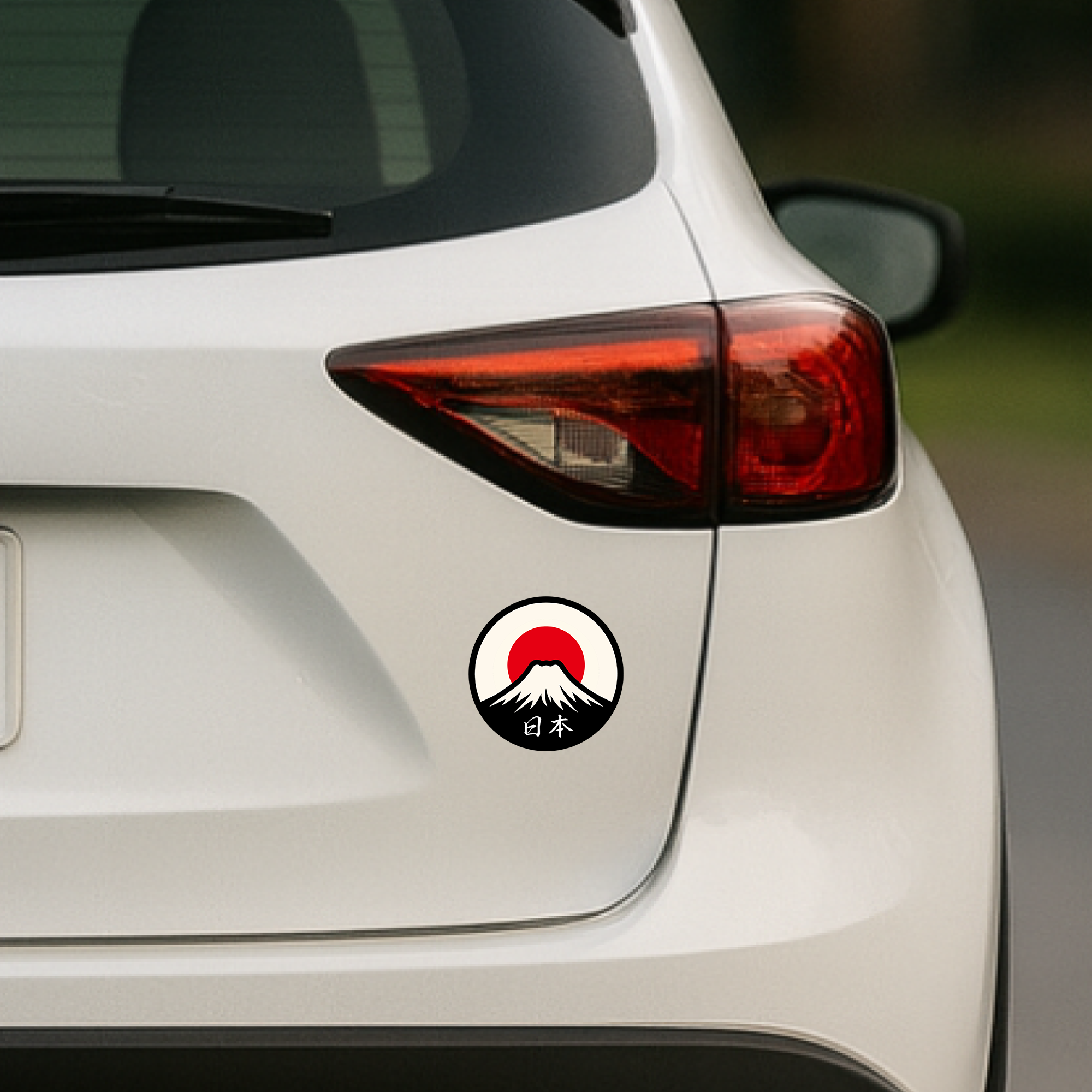 Japan Mount Fuji Sticker Japanese Rising Sun Travel Decal Round Waterproof Vinyl for Car Laptop Water Bottle Suitcase Samurai - Image 4